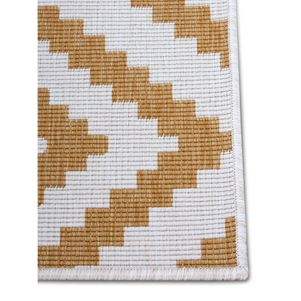 Okrově žluto-bílý venkovní koberec 200x290 cm Malta – NORTHRUGS-image-4