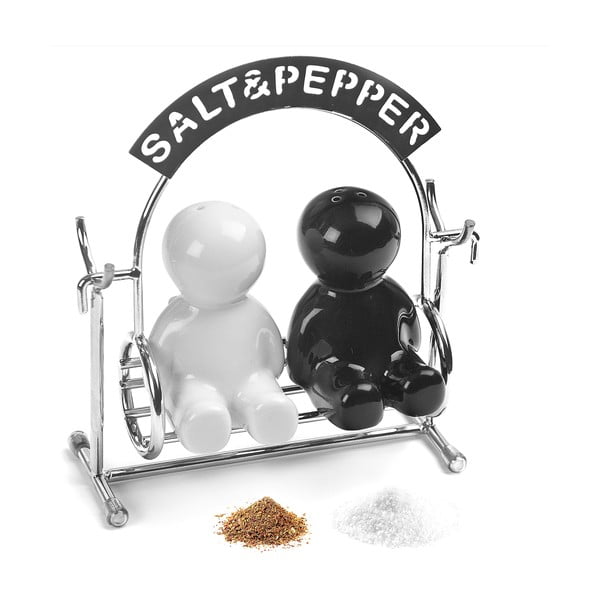 Slánka a pepřenka se stojánkem Salt & Pepper – Balvi
