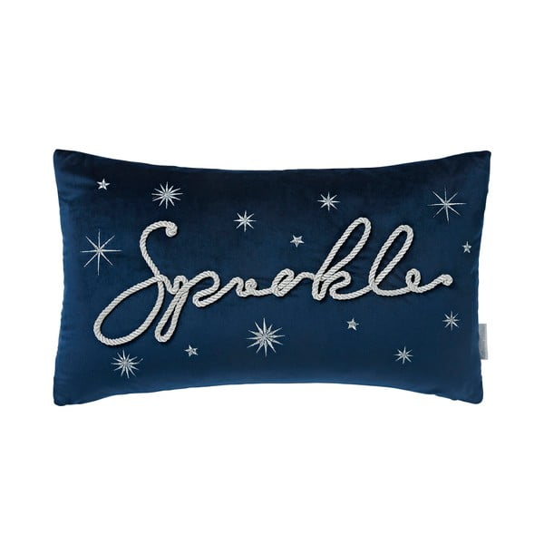 Sametový dekorační polštář s vánočním motivem 30x50 cm Sparkle – Catherine Lansfield