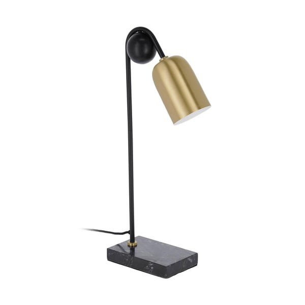 Stolní lampa v černo-zlaté barvě (výška 60 cm) Natsumi – Kave Home