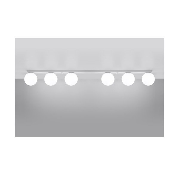 Bílé stropní svítidlo se skleněným stínidlem ø 12 cm Umerta – Sollux-image-2