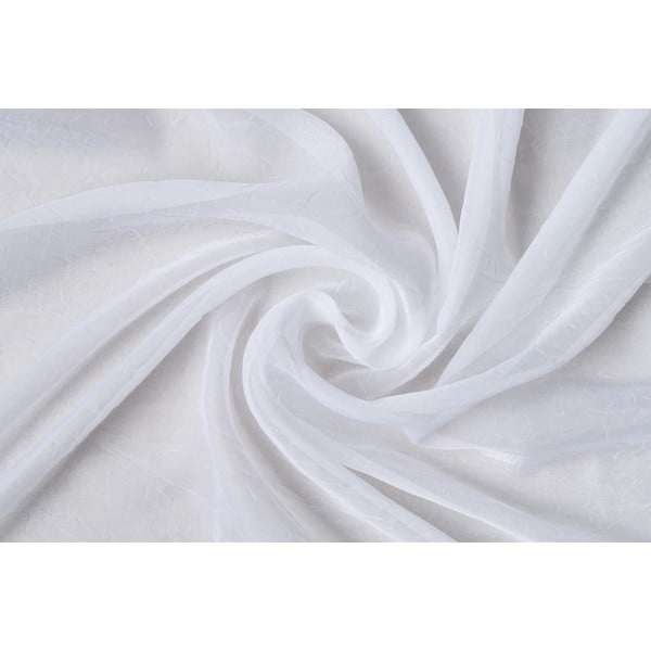 Bílá voálová záclona 140x245 cm Crush – Mendola Fabrics-image-2