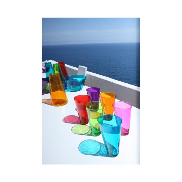 Sada 3 fialových ručně vyrobených sklenic Surdic Ponza, 300 ml-image-1