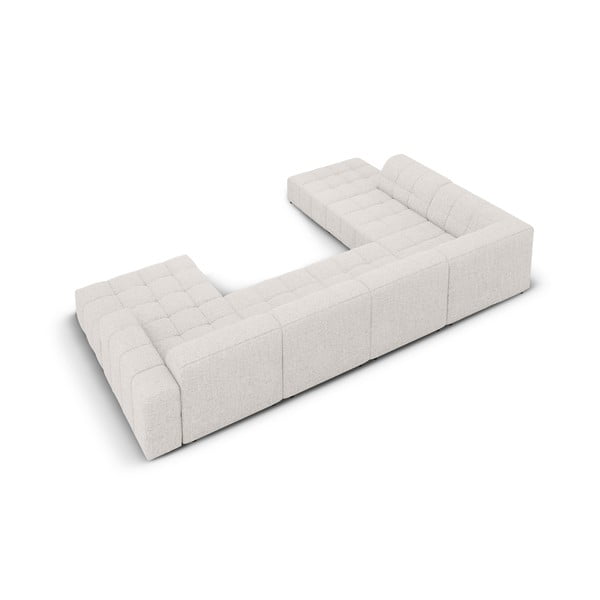 Světle šedá rohová pohovka (levý roh/do "U") Chicago – Cosmopolitan Design-image-4