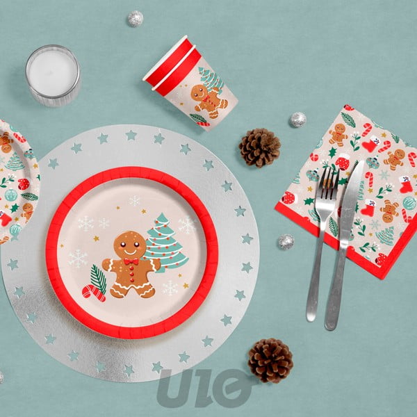 Ubrousky v sadě 20 ks 33x33 cm Cookie – Homéa-image-1