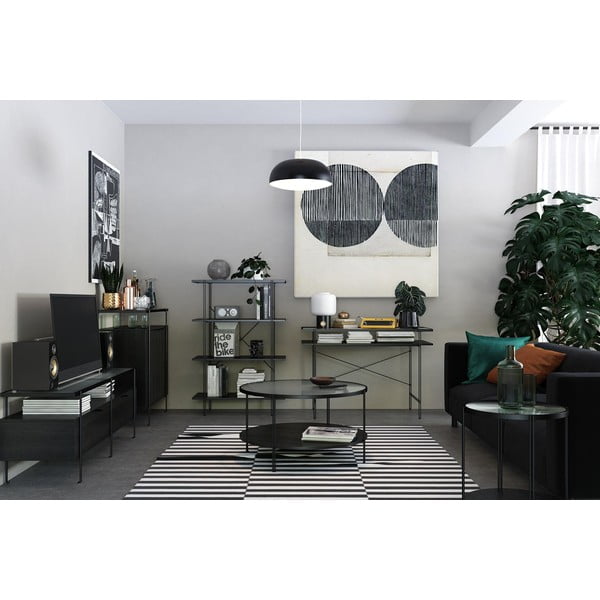 Pracovní stůl se skleněnou deskou 49x108 cm Wainwright – Støraa-image-1