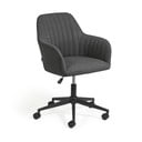 Tmavě šedá kancelářské židle Kave Home Madina
