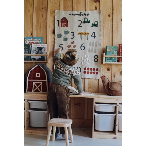 Dětská nástěnná dekorace Farm Numbers – Lorena Canals-image-1