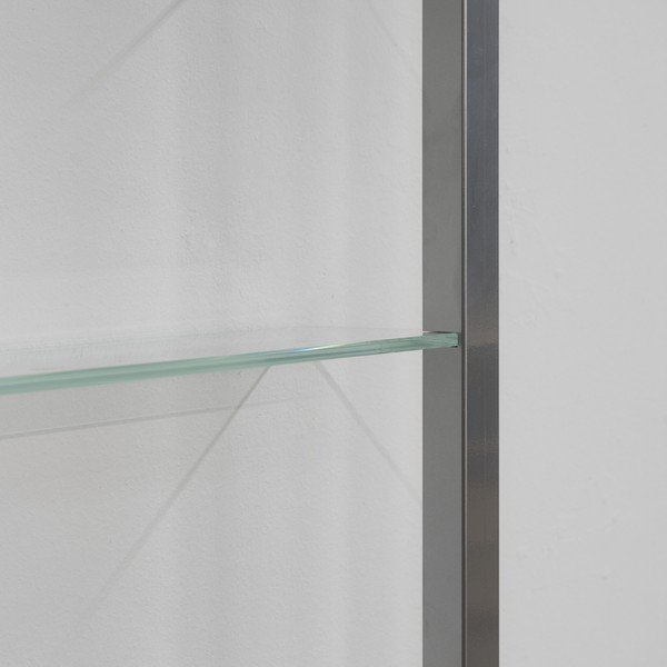 Patrová kovová police ve stříbrné barvě 46 cm Cubic – Spinder Design-image-3