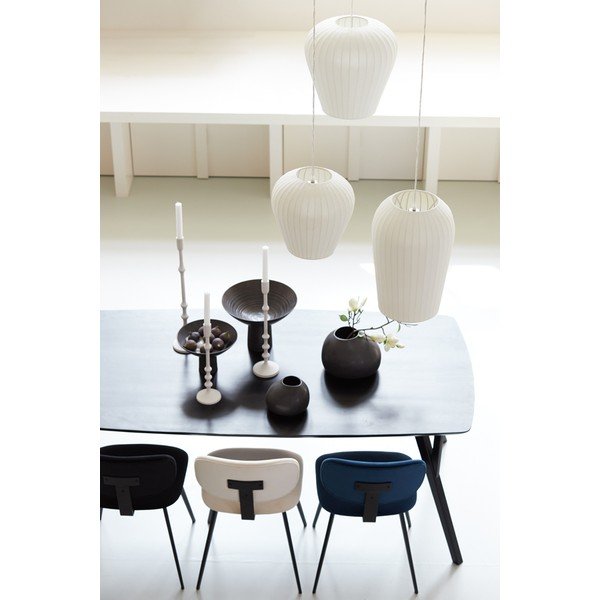 Černý jídelní stůl s deskou z akácie 100x220 cm Quenza – Light & Living-image-4