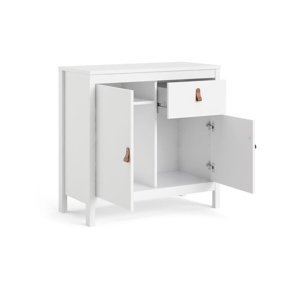 Bílá nízká komoda 82x80 cm Madrid – Tvilum-image-3