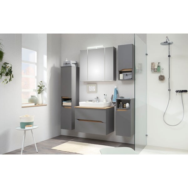 Šedá nízká koupelnová skříňka 30x72 cm Set 357 - Pelipal-image-1