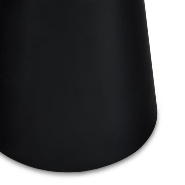 Konferenční stolek ve světle šedé a černé barvě s deskou v dekoru mramoru ø 45 cm Tango – Furnhouse-image-4