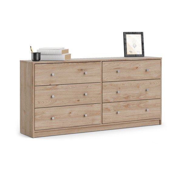 Komoda v přírodní barvě 143x68x32 cm May – Tvilum-image-4