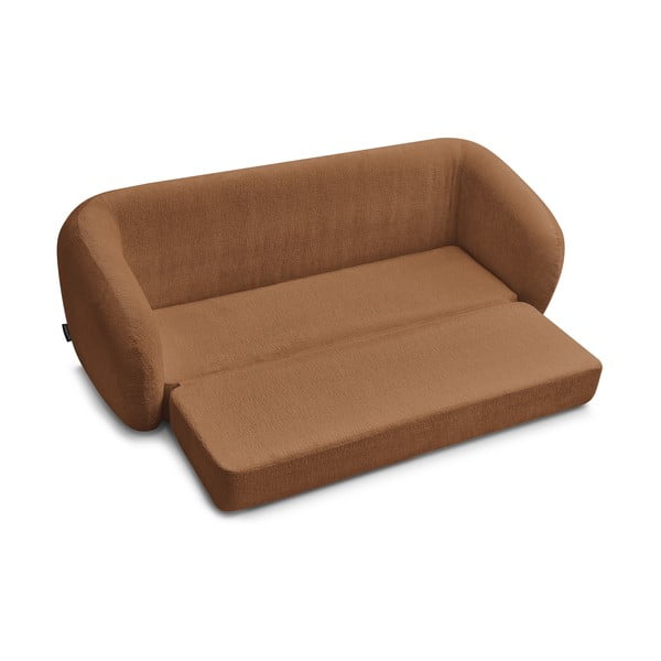 Žinylková rozkládací pohovka v cihlové barvě 228 cm Neyo – Bobochic Paris-image-4