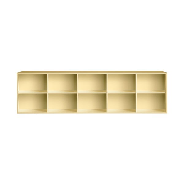 Světle žlutá závěsná knihovna 220x61 cm Mistral – Hammel Furniture