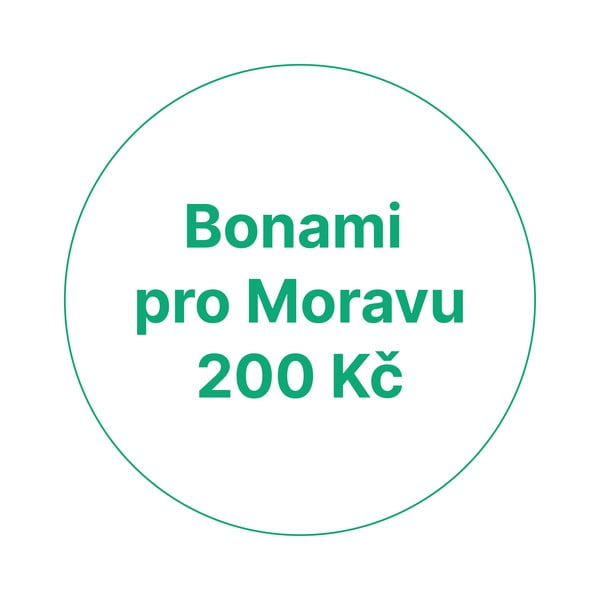Bonami pro Moravu 200 Kč (100 Kč od vás + 100 Kč od Bonami)