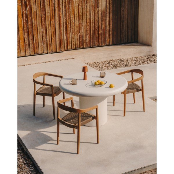 Kulatý zahradní jídelní stůl ø 140 cm Addaia – Kave Home-image-1