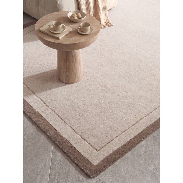 Hnědý/krémový koberec s příměsí vlny 120x170 cm Niko – Villeroy&Boch-image-3