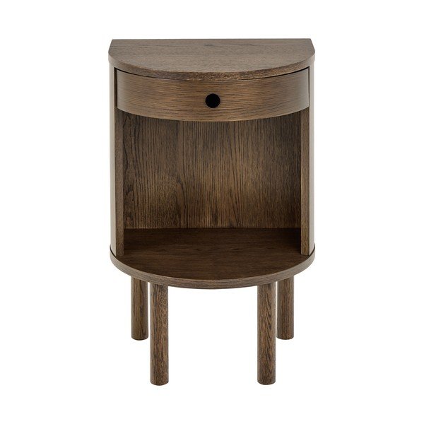 Noční stolek v dekoru dubu v tmavě přírodní barvě Paron – Actona