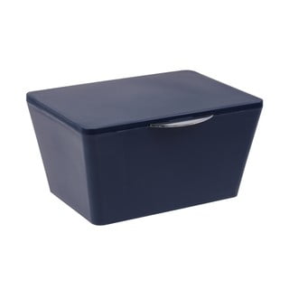 Tmavě modrý koupelnový box Wenko Brasil