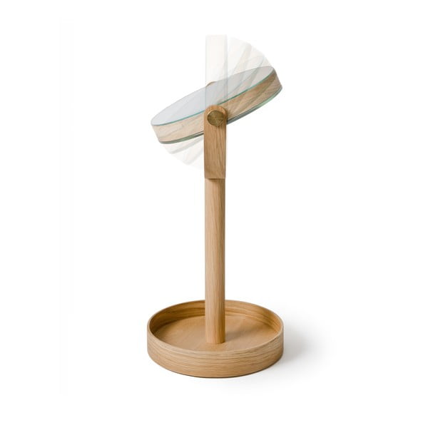 Kosmetické zvětšovací zrcadlo s dřevěným rámem (5x) ø 19,5 cm Magnify – Wireworks-image-4