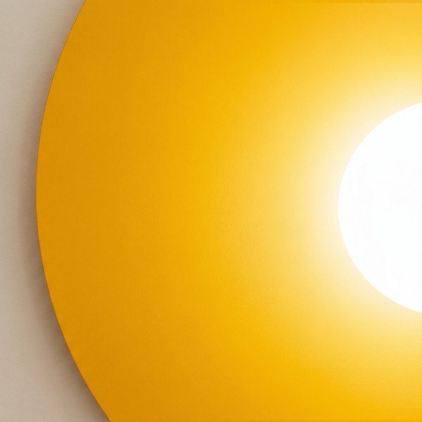 Žluté kovové nástěnné svítidlo ø 50 cm AKE – Thoro-image-4