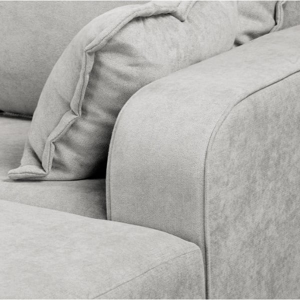 Světle šedá rohová pohovka (pravý roh) Beata – Ropez-image-1