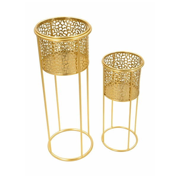 Kovové stojany na květiny v sadě 2 ks ø 17 cm (výška 46 cm) Nat – Mauro Ferretti-image-2