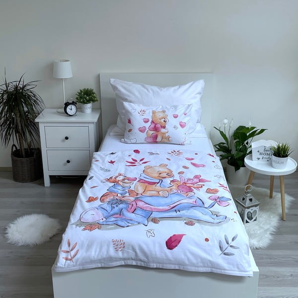 Bavlněné dětské povlečení do postýlky 100x135 cm Winnie the Pooh – Jerry Fabrics-image-1