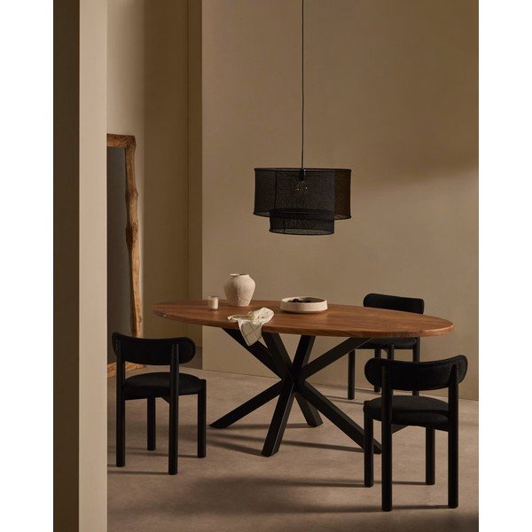Černé stínidlo ø 60 cm Mariela – Kave Home-image-2
