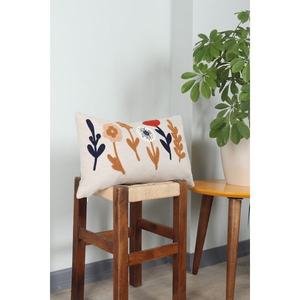 Lněný dekorační polštář 25x43 cm Orkide – Mioli Decor-image-2
