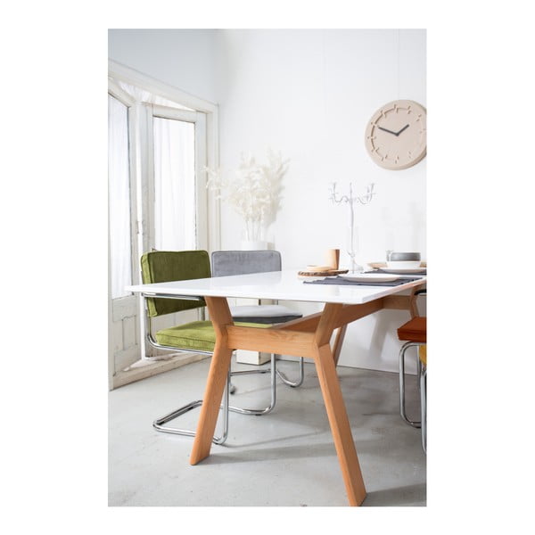 Černé čalouněné jídelní židle v sadě 2 ks s područkami/houpací – Zuiver-image-1