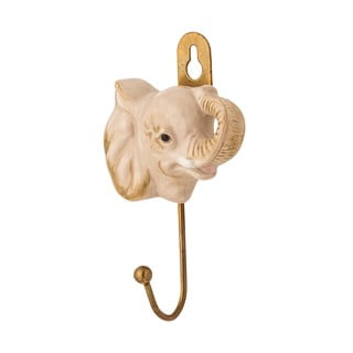 Béžový nástěnný keramický háček Nosa – Bloomingville Mini
