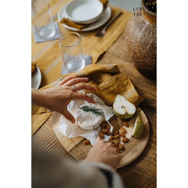 Lněné ubrousky v sadě 2 ks Amber Bronze Stripes – Linen Tales-image-3