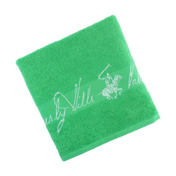 Zelený bavlněný ručník BHPC Jacquard, 50x100 cm