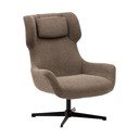 Hnědé křeslo Zalina – Kave Home