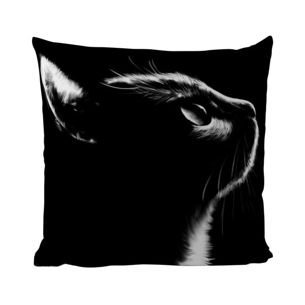 Polštář Black Shake Black Cat, 50 x 50 cm