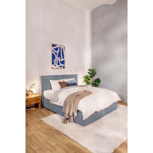 Modrá boxspring postel 180x200 cm Olia Bold – Bonami Selection-image-1