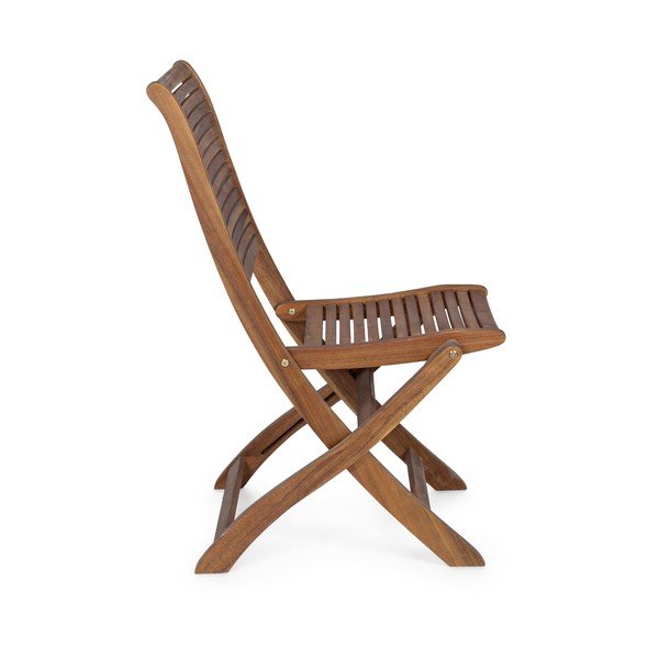 Dřevěná zahradní židle v přírodní barvě Noemi – Bizzotto-image-3