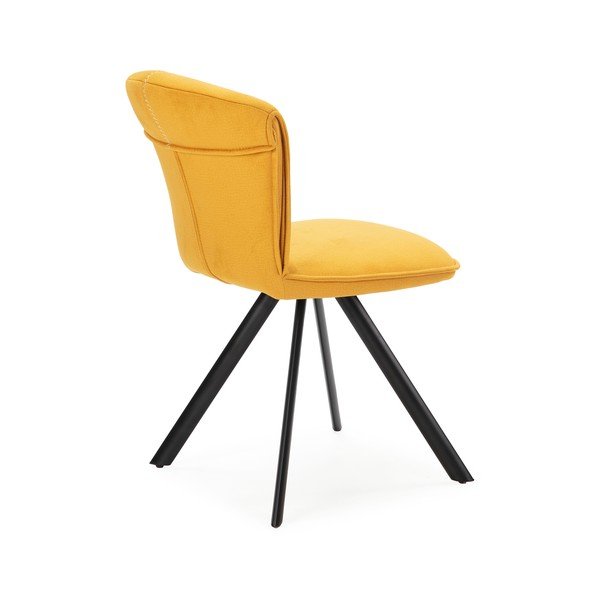 Žluté jídelní židle v sadě 2 ks Simbra – Marckeric-image-3