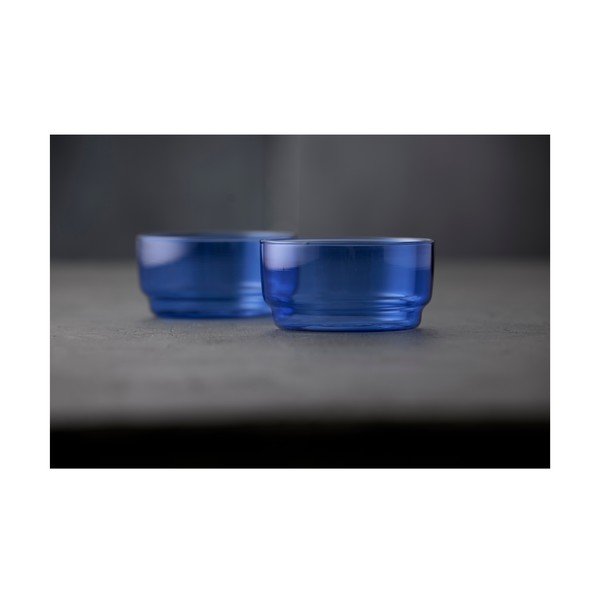 Modré skleněné misky v sadě 2 ks 500 ml Torino – Lyngby Glas-image-2