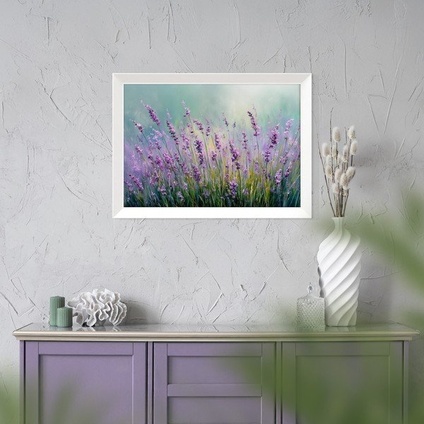 Tištěný obraz s rámem 75x56 cm Lavender – Styler-image-2