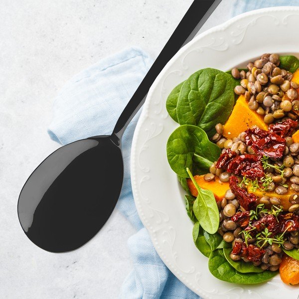 Salátový příbor z nerezové oceli Black – Orion-image-1