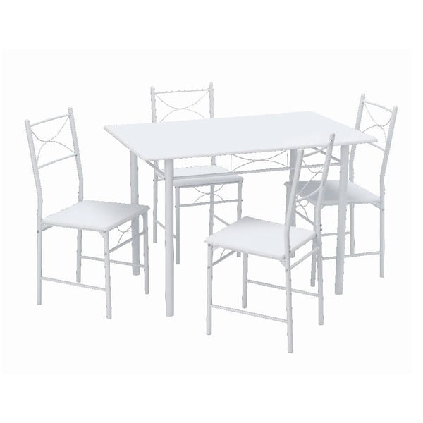 Stůl se 4 židlemi Function White