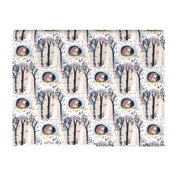 Balicí papíry s vánočním motivem v sadě 5 ks 69,5x48,5 cm Wild Wood Hideaway – Roger la Borde-image-1