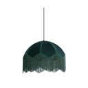 Závěsné svítidlo v petrolejové barvě s textilním stínidlem ø 50 cm Malacia – Light & Living