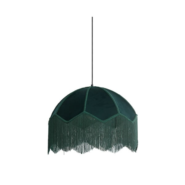 Závěsné svítidlo v petrolejové barvě s textilním stínidlem ø 50 cm Malacia – Light & Living-image-2