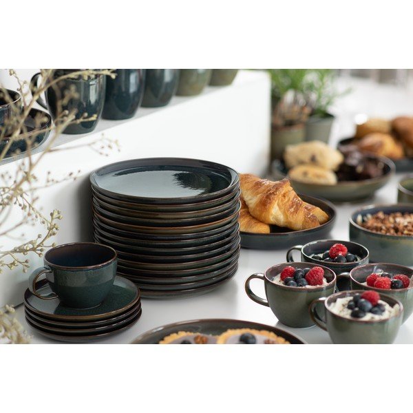 Tmavě modrý porcelánový hrnek na cappuccino 247 ml Crafted Denim – like | Villeroy & Boch-image-2