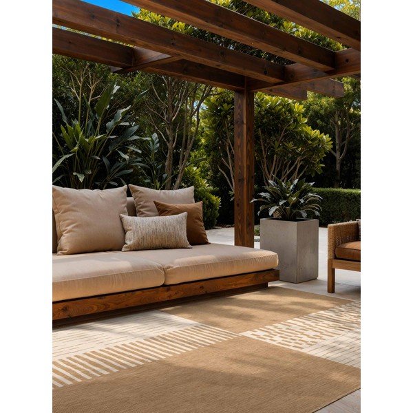 Krémový/v přírodní barvě vnitřní a venkovní koberec 160x230 cm Haringey Acacia – Ted Baker-image-1